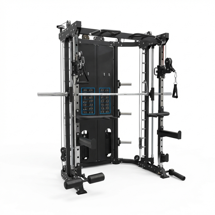 X-Rival Fitness XRSF17 Commercial Smith Machine | 9-in-1 Home Gym with Dual 200 lb Weight Stacks