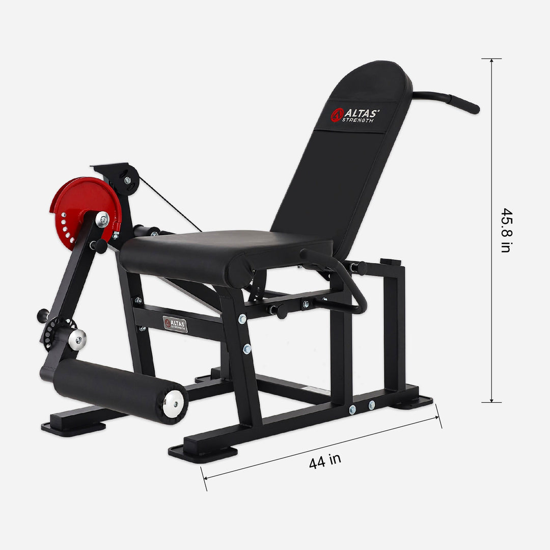 Compact Leg Curl & Extension Machine for Home Gym – ALTAS AL-169 Strength Equipment