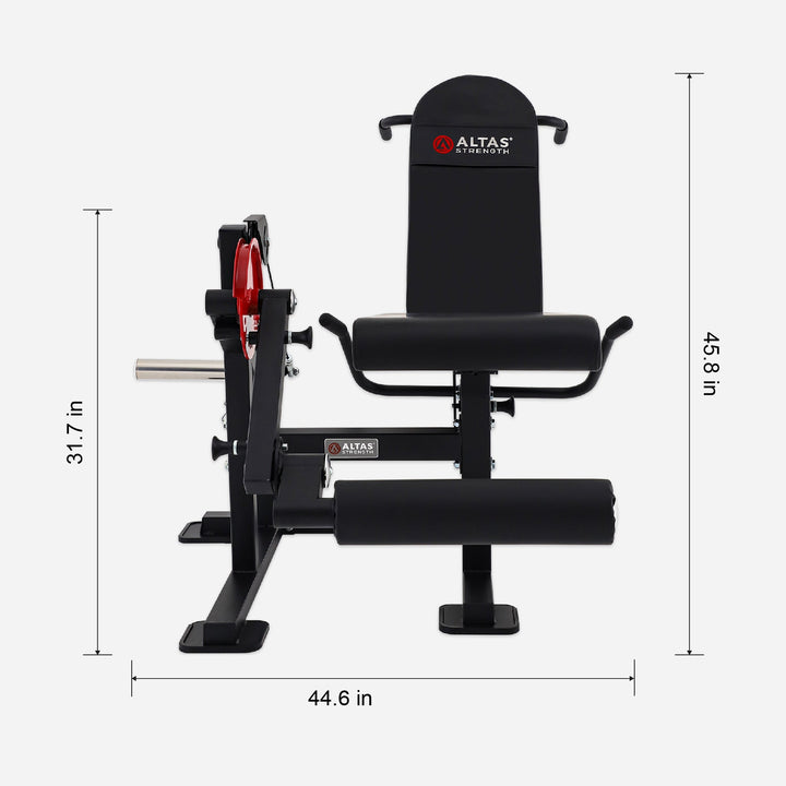 Compact Leg Curl & Extension Machine for Home Gym – ALTAS AL-169 Strength Equipment