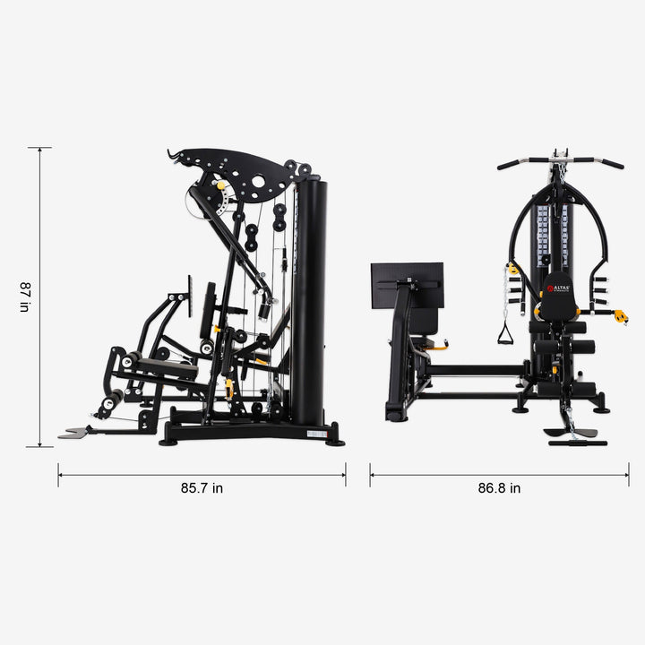Multi-Functional Trainer for Home Gym – ALTAS AL-179B Light-Commercial Equipment