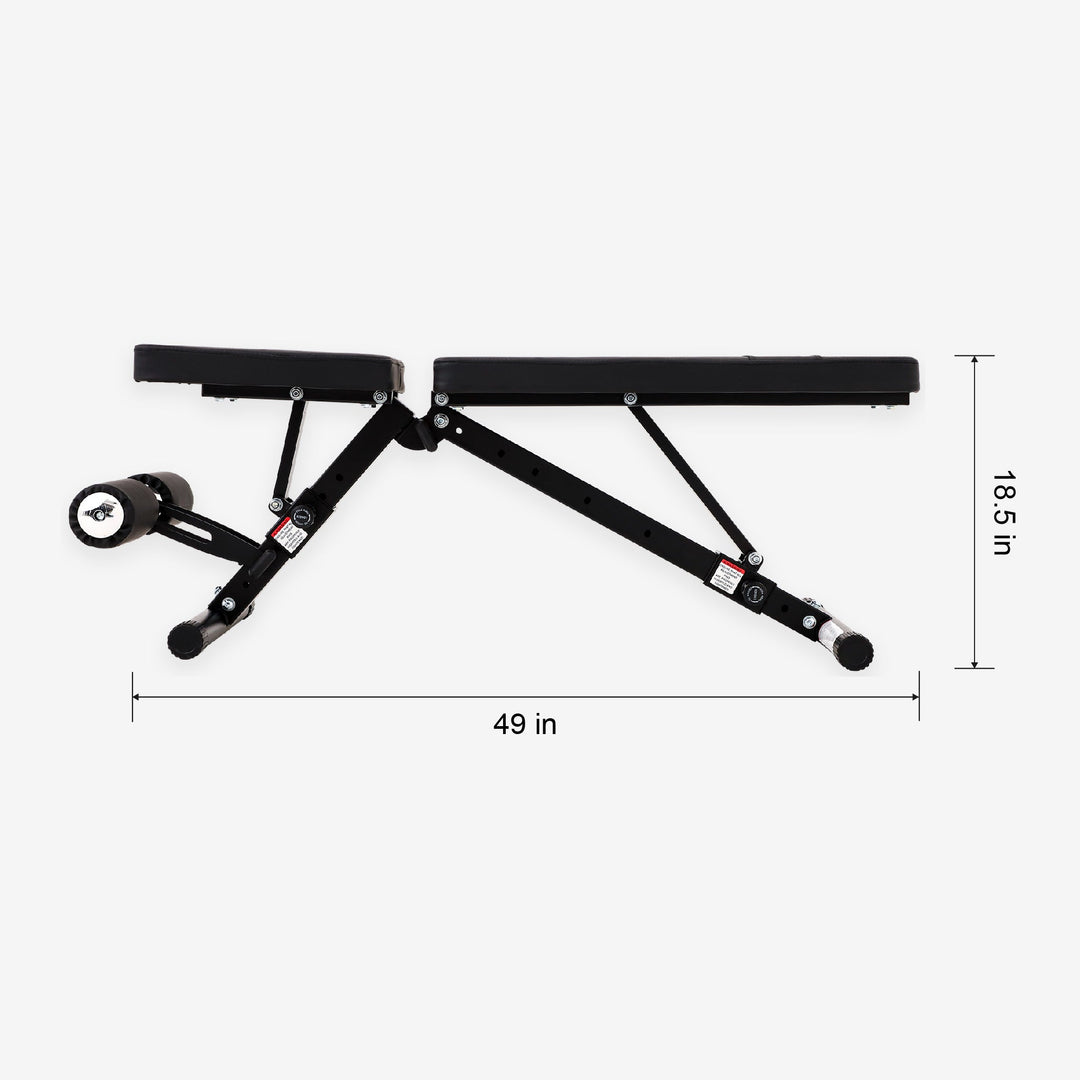 Folding Adjustable Weight Bench for Home Gym – ALTAS AL-4015 Utility Bench