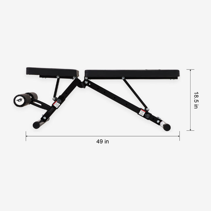 Folding Adjustable Weight Bench for Home Gym – ALTAS AL-4015 Utility Bench