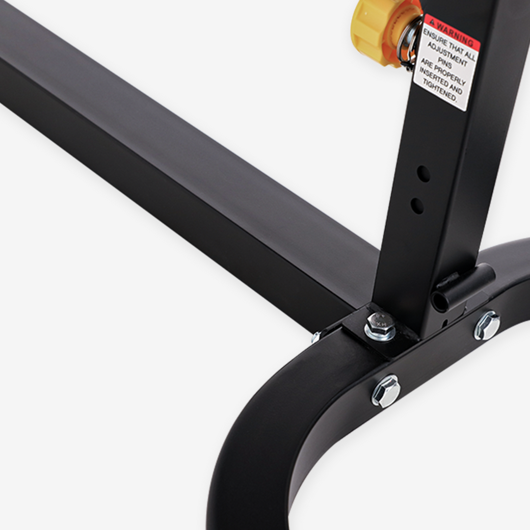 Close-up of a bicycle frame with a white background