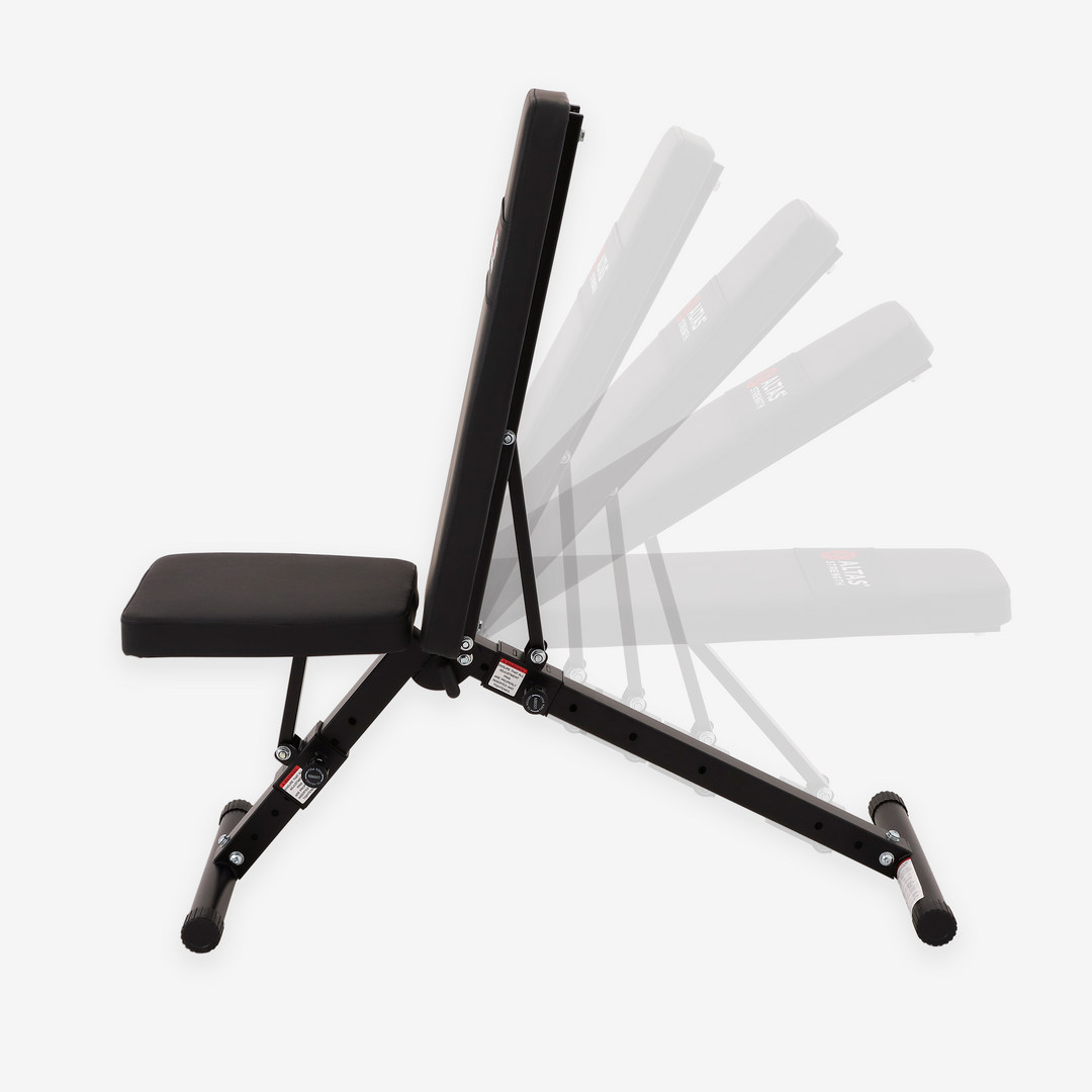 Folding Adjustable Weight Bench for Home Gym – ALTAS AL-4015 Utility Bench