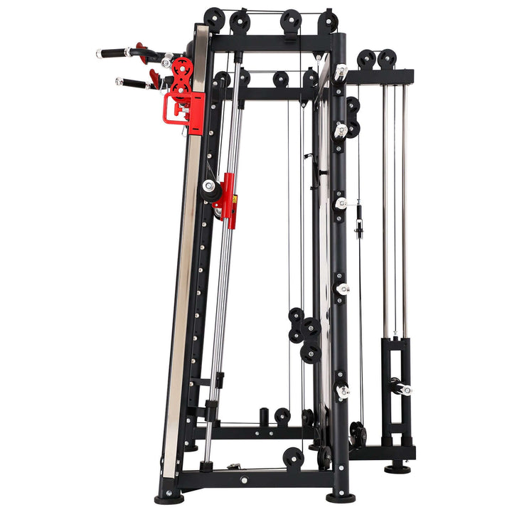 ALTAS AL-3000Y multi-function Smith machine with adjustable cables and pulleys for strength training.
