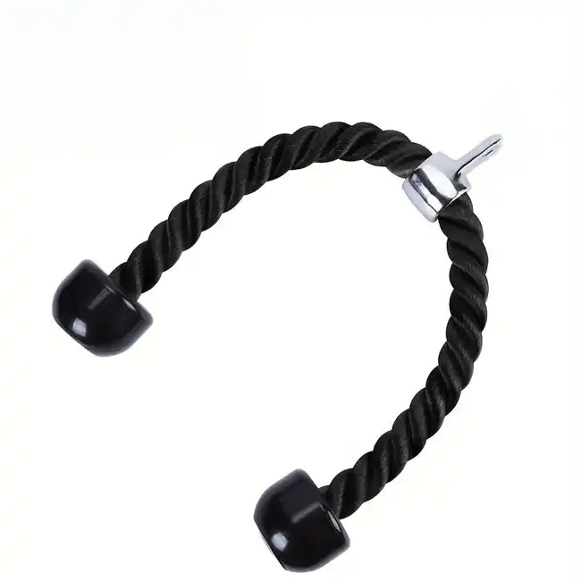 Deluxe Triceps Rope X-RIVAL with heavy-duty nylon, ergonomic rubber ends for secure grip during workouts.