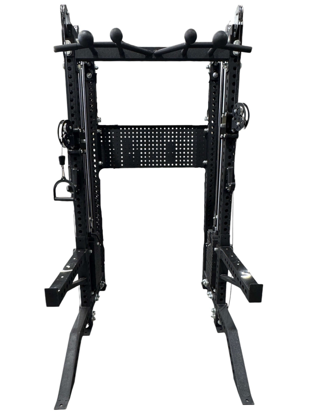 Functional Trainer XRFT09(S) with sturdy steel frame for advanced workouts and adjustable features in black finish.