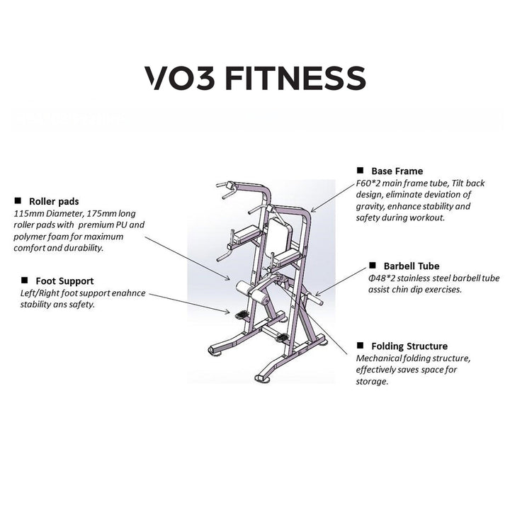 VO3-108ACD - Plate Loaded Assisted Chin Dip